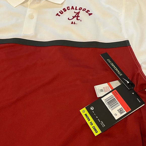 NWT Men's Nike Alabama Crimson Tide Color Block Victory Performance Polo (L) - Picture 5 of 6